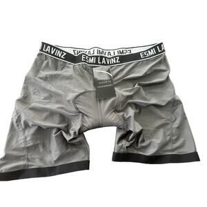 NWT Men's Esmi Lavinz Biking Shorts Gray Padded Size XL